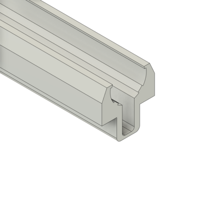 10-912-0-2000MM MODULAR SOLUTIONS LINEAR PART 12MM SHAFT SUPPORT PROFILE, CUT TO THE LENGTH OF 2000 MM